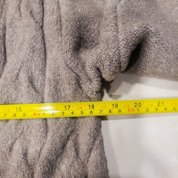 I.N.C. International Concepts Tie/Open-Front Cable Knit Lt. Taupe Cardigan - L - Picture 11 of 11